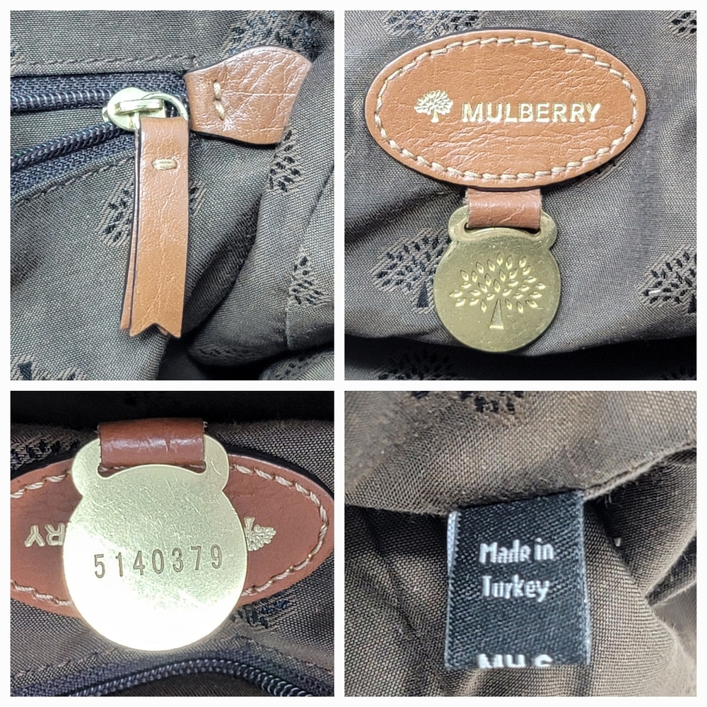 Mulberry Alexa Oak Soft Buffalo Leather Medium Satchel Shoulder Hand Bag - Picture 10 of 12